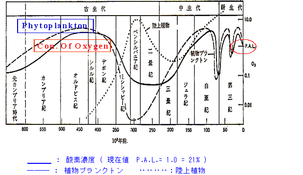 の 大気 酸素 中